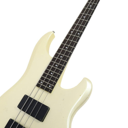 Vintage 1985 Ibanez MC Series Musician Bass Guitar in Pearl White