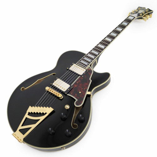 D'Angelico Excel SS Semi-Hollow Body Electric Guitar in Black