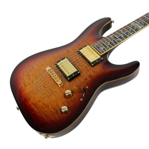 2006 Schecter C-1 Classic Antique Sunburst with Vine of Life Inlay