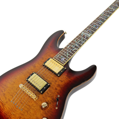 2006 Schecter C-1 Classic Antique Sunburst with Vine of Life Inlay