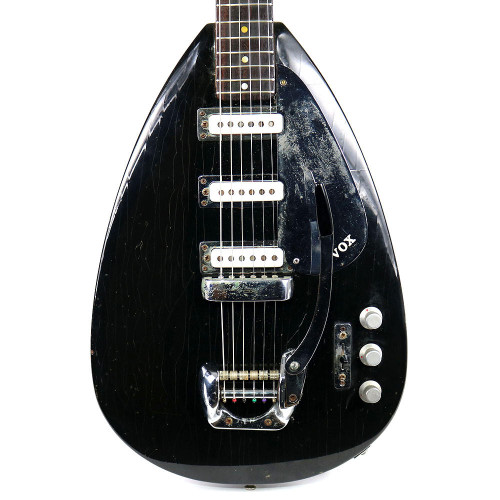 Vintage 1965 Vox Phantom Mark III Electric Guitar Made In England Black Finish
