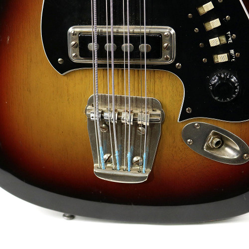 Vintage 1967 Hagstrom H-8 8-String Electric Bass Guitar Sunburst Finish
