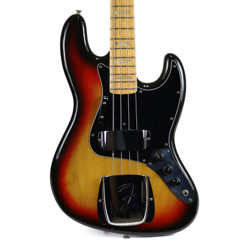 Vintage 1976 Fender Jazz Bass Sunburst Finish