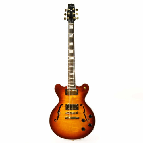 Heritage Millennium DC Semi Hollow Body in Almond Sunburst