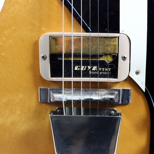 Vintage 1960's Guyatone LG-60H Electric Guitar Natural Finish