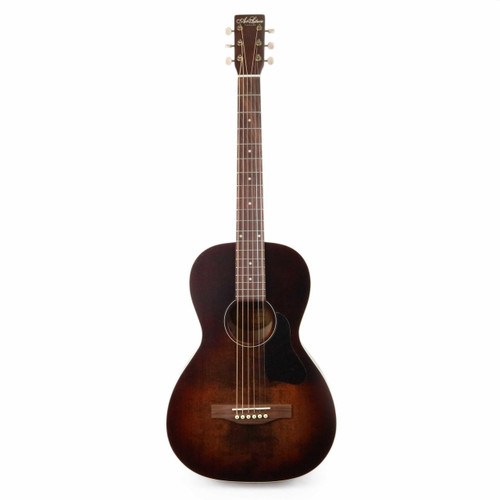 Art & Lutherie Roadhouse Parlor Acoustic Electric Guitar in Bourbon Burst with Gig Bag