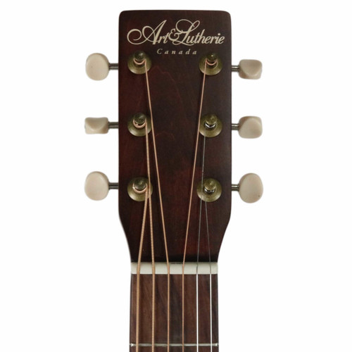 Art & Lutherie Roadhouse Parlor Acoustic Electric Guitar in Bourbon Burst with Gig Bag