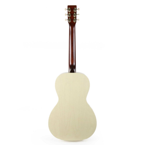 Art & Lutherie Roadhouse Parlor Acoustic Electric Guitar in Faded Cream with Gig Bag