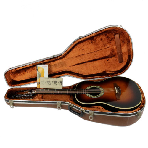 Vintage 1981 Ovation Pacemaker 1615 12-String Acoustic Guitar Sunburst Finish