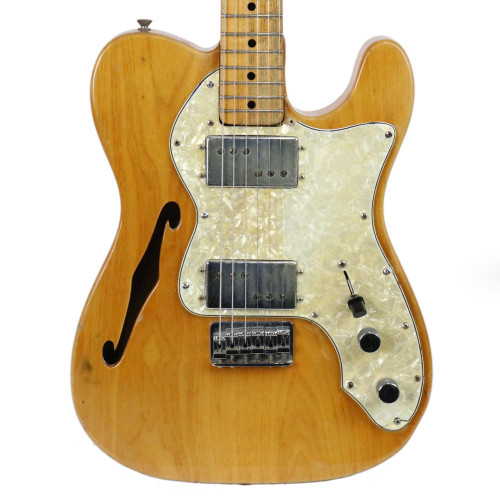 Vintage 1972 Fender Telecaster Thinline II Electric Guitar Natural Finish