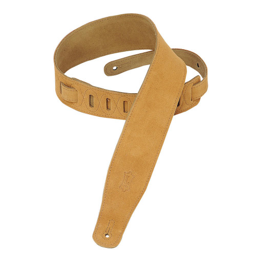 Levy's Suede Guitar Strap 2 1/2" With Suede Backing  Honey