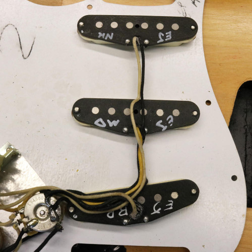 Vintage 1970's Fender Stratocaster Electric Guitar Stripped Finish