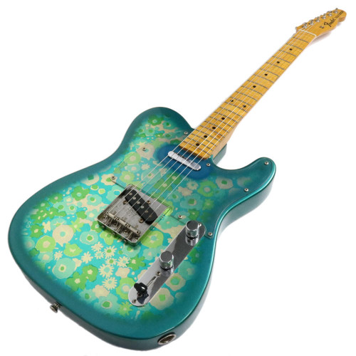 Vintage 1987 Fender Telecaster Electric Guitar MIJ '69 Blue Floral