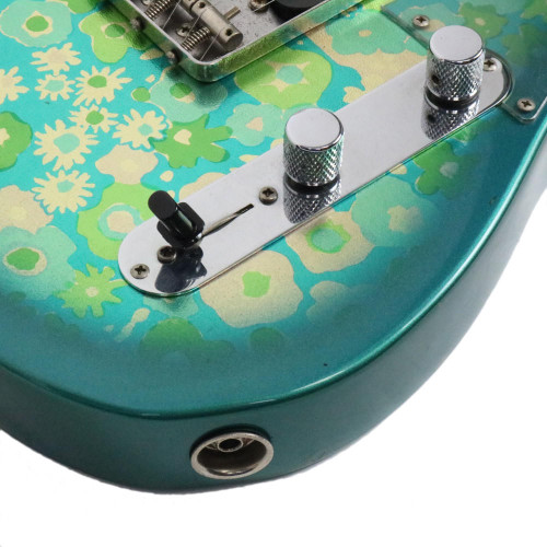 Vintage 1987 Fender Telecaster Electric Guitar MIJ '69 Blue Floral