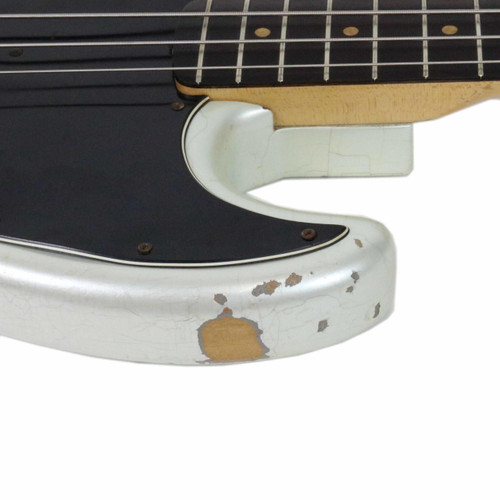 Vintage 1964 Fender Jazz Bass Refinished Silver