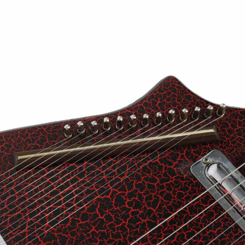 Vintage 1968 Coral Electric Sitar Vincent Bell Signature Design Textured Bombay Red Finish