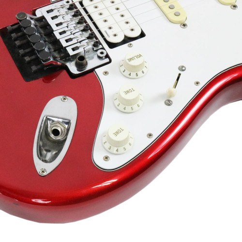 Vintage 1992 Fender Floyd Rose HSS Stratocaster Candy Apple Red Made in Japan
