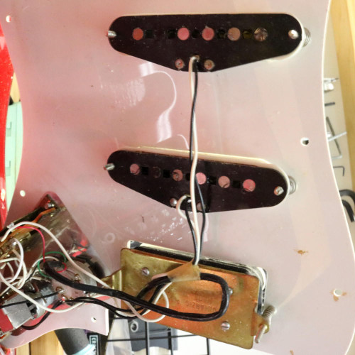 Vintage 1992 Fender Floyd Rose HSS Stratocaster Candy Apple Red Made in Japan