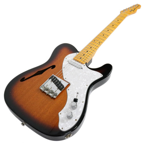 2011 Fender American Vintage Reissue '69 Telecaster Thinline Electric Guitar Sunburst Finish