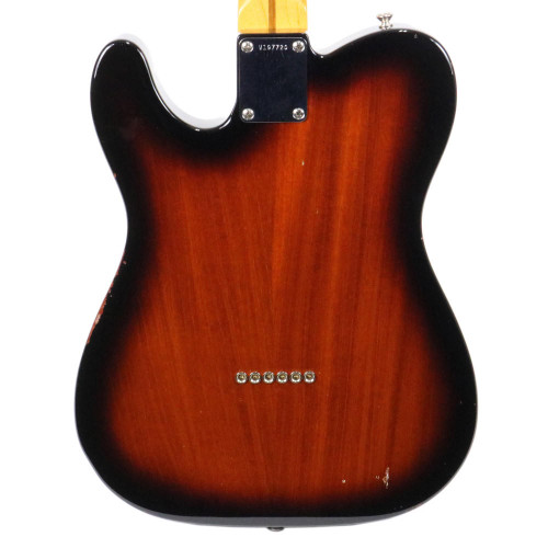 2011 Fender American Vintage Reissue '69 Telecaster Thinline Electric Guitar Sunburst Finish