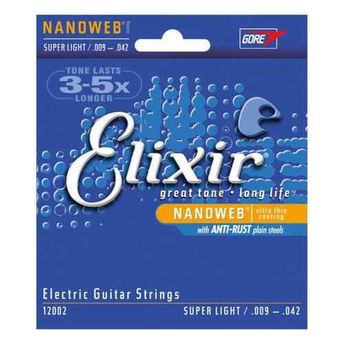 Elixir Nanoweb Electric Guitar Strings .009 - .042