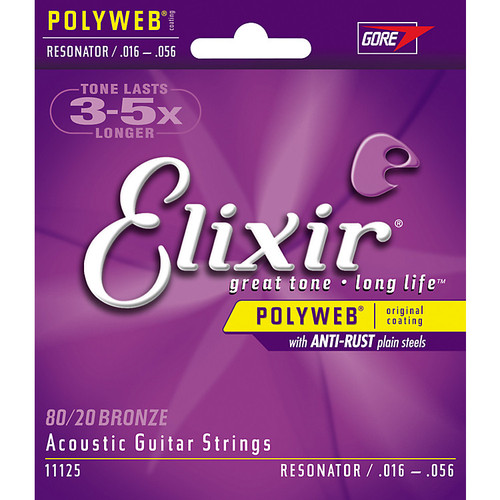 Elixir Polyweb Acoustic Resonator Guitar Strings