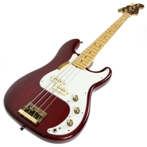 Vintage 1980 Fender Precision Bass Special Candy Apple Red