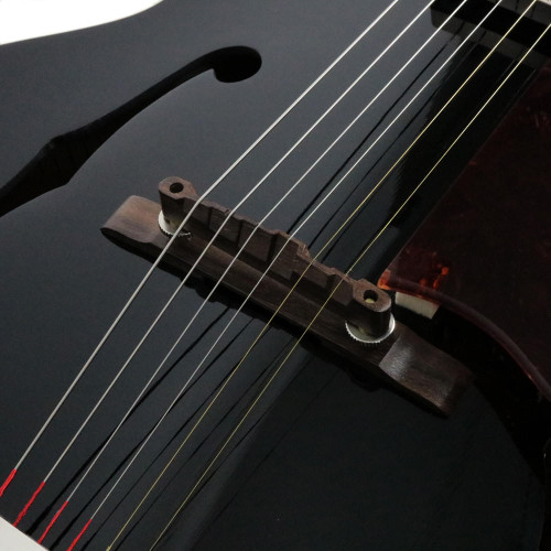 2015 Gibson Custom Shop Solid Formed 17" Venetian Hollowbody Electric Guitar Ebony Finish