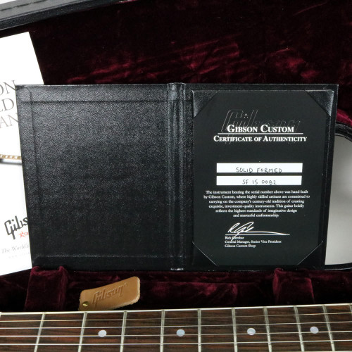 2015 Gibson Custom Shop Solid Formed 17" Venetian Hollowbody Electric Guitar Ebony Finish