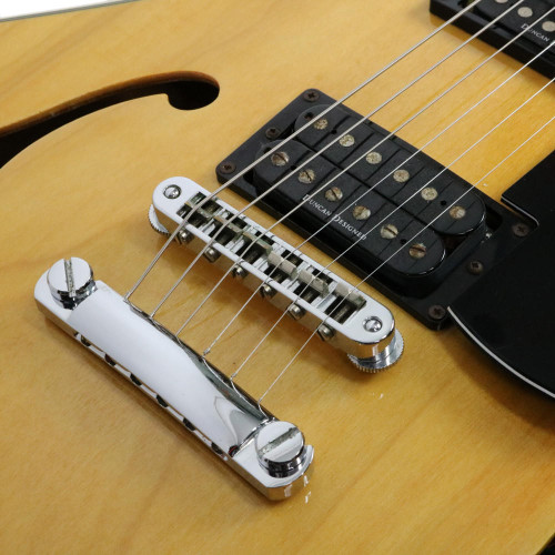 2002 Squier Starfire Semi-Hollow Body Electric Guitar Natural Finish