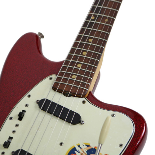 Vintage 1964 Fender Mustang Refinished Red Sparkle | Cream City Music