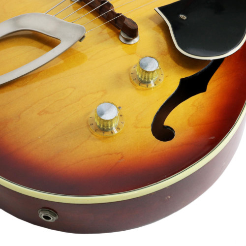 Vintage 1960 Guild M-65 Freshman 3/4 Electric Guitar Sunburst