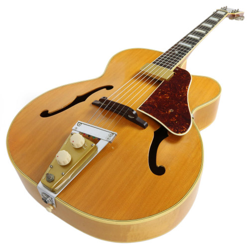 Rare Vintage 1947 - 1950's Vega Duo Tron E-300N Archtop Electric Guitar Natural Finish