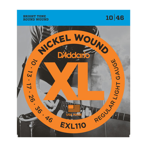 D'Addario EXL110 Nickel Wound Regular Light Electric Guitar Strings .010-.046