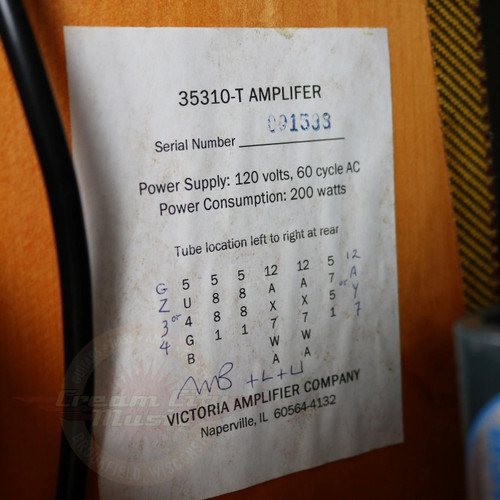 2001 Victoria 35310 28W 3x10 Boutique Tube Combo Amp