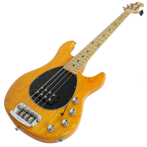 2002 Ernie Ball Music Man Sterling Electric Bass Guitar Trans Gold Finish