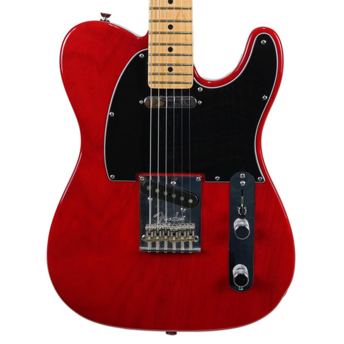 2014 Fender American Standard Ash Body Telecaster Crimson Red Transparent