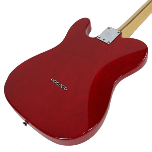 2014 Fender American Standard Ash Body Telecaster Crimson Red Transparent