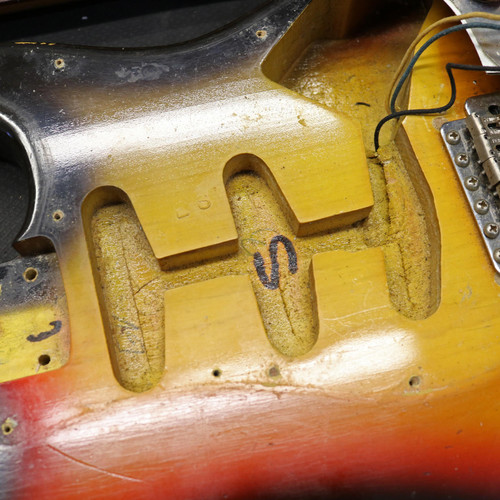 Vintage 1966 Fender Stratocaster Electric Guitar Sunburst