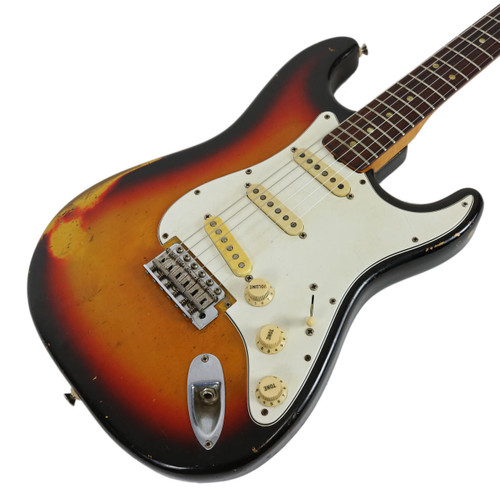 Vintage 1966 Fender Stratocaster Electric Guitar Sunburst
