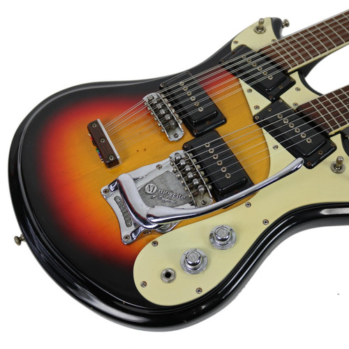 Vintage Mosrite Joe Maphis XVIII Double Neck Six & Twelve String Electric Guitar Sunburst Finish