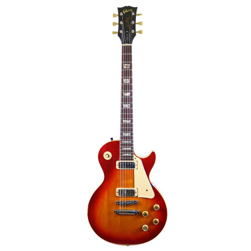 Vintage 1973 Gibson Les Paul Deluxe Electric Guitar Cherry Sunburst