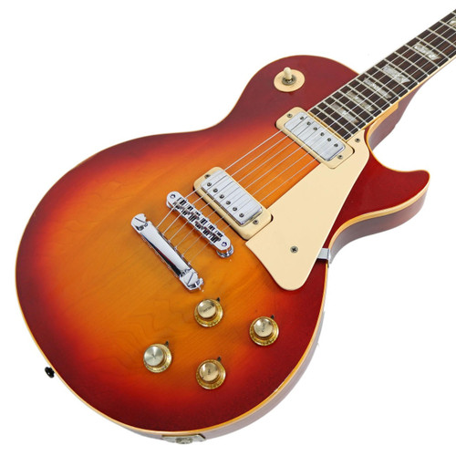 Vintage 1973 Gibson Les Paul Deluxe Electric Guitar Cherry Sunburst