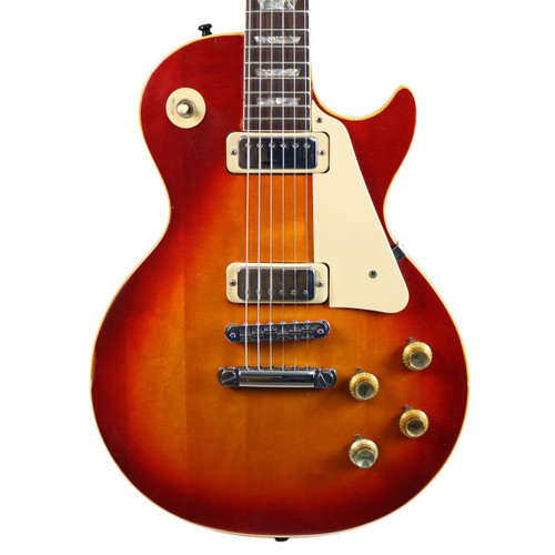 Vintage 1973 Gibson Les Paul Deluxe Electric Guitar Cherry Sunburst