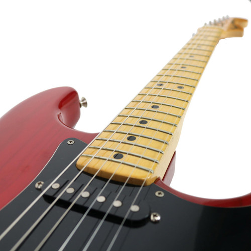 Vintage 1981 Fender Stratocaster Electric Guitar Trans Red Finish