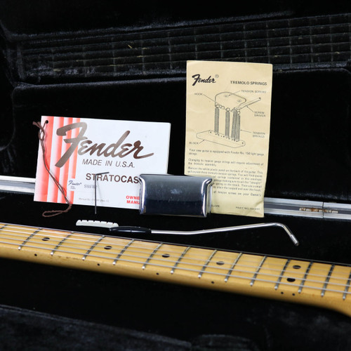 Vintage 1981 Fender Stratocaster Electric Guitar Trans Red Finish