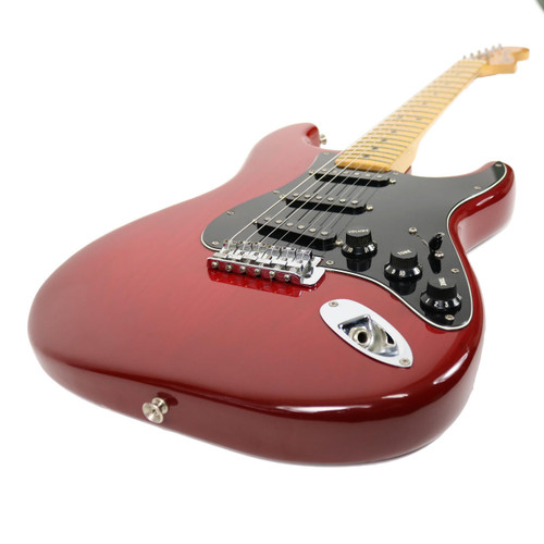 Vintage 1981 Fender Stratocaster Electric Guitar Trans Red Finish