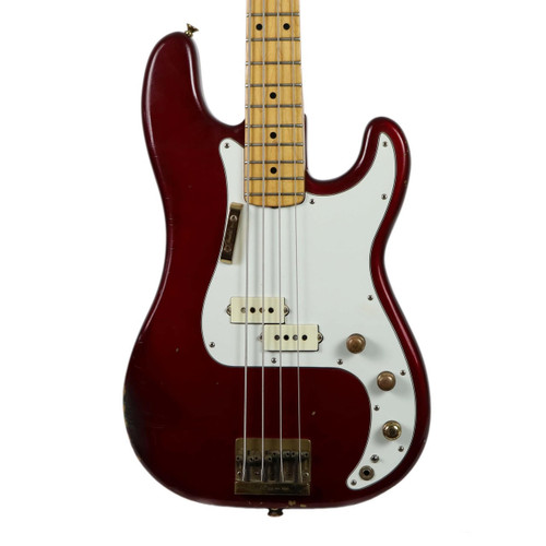 Vintage 1980 Fender Precision Bass Guitar Special Candy Apple Red