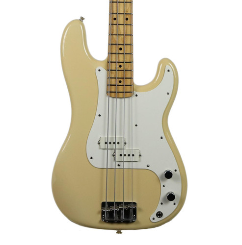 Vintage 1983 Fender Standard Precision Bass Electric Guitar Olympic White Finish