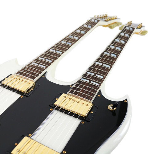 2006 Gibson Custom Shop EDS-1275 Double Neck Electric Guitar Arctic White Finish